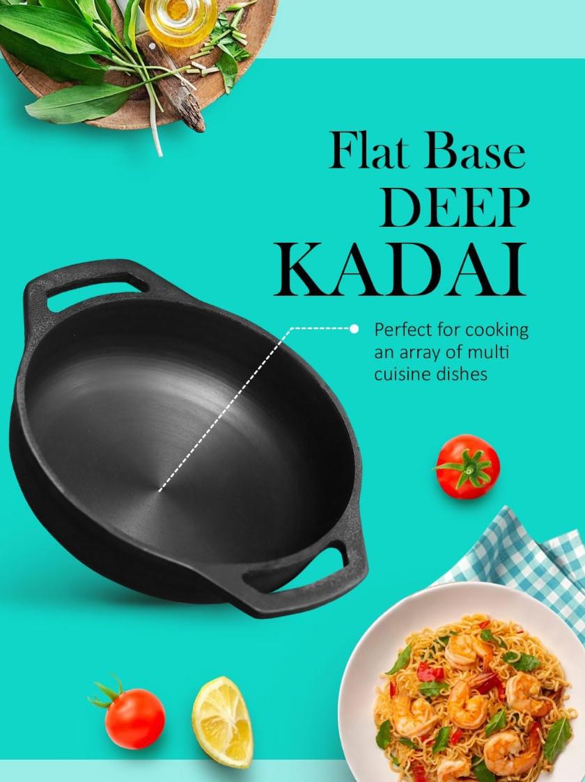Cast Iron Deep Kadai