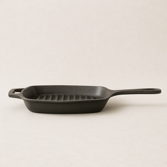 Cast Iron Grill Pan |Long Handle