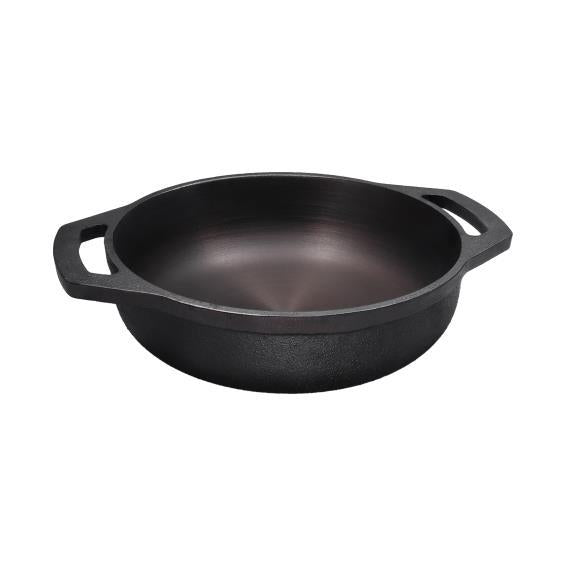 Cast Iron Flat Base Kadai