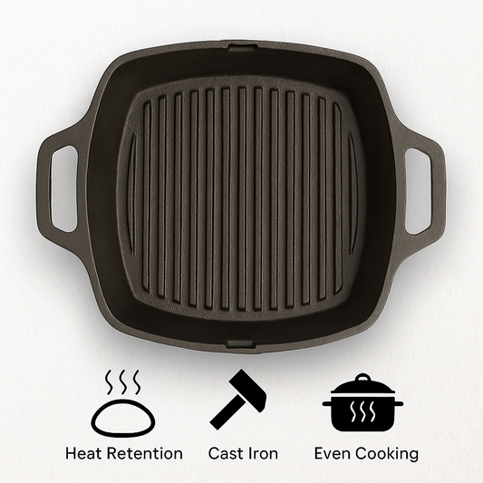 Cast Iron  Grill Pan |Short Handle