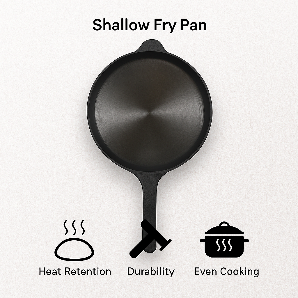 Cast Iron Shallow Fry Pan